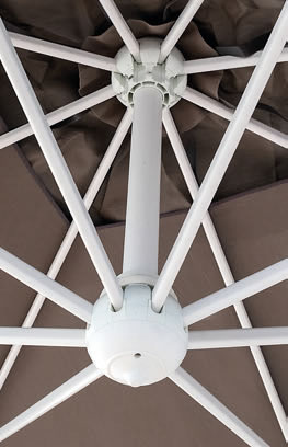 Gran rectángulo parasol mastil lateral 4x8m Alu Double Scolaro SCOLARO